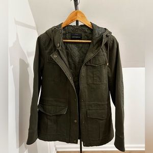 Lucky Brand Army Green Quilted Jacket
